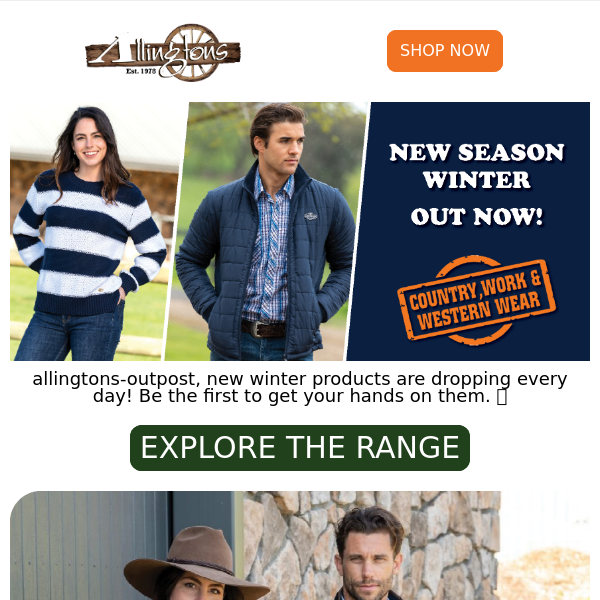 Allingtons Outpost on X: New R. M. Williams clothing has just
