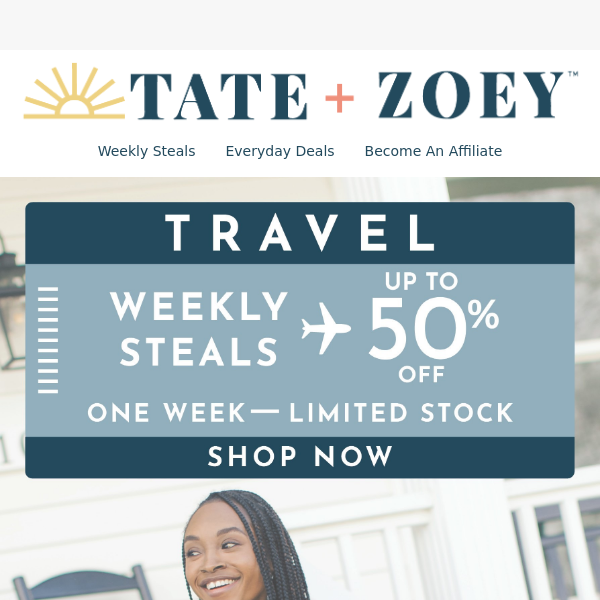 Travel Essentials Up To 50% Off This Week