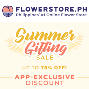 Today only: 20% discount on flowers and gifts! ✨