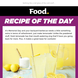 Picnic-Perfect Homemade Lemonade