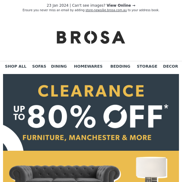 Up to 80% OFF Furniture, Manchester & More!