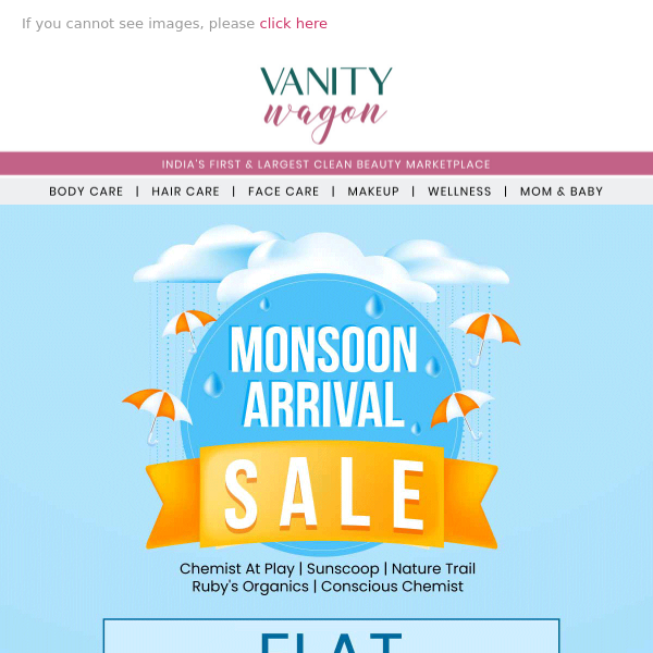 Live Now! Monsoon Arrival Sale, Flat 30% Off😍🛍️