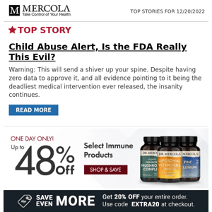 Child Abuse Alert, Is the FDA Really This Evil?