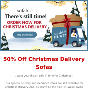 Speedy Sofas In Time For Chrismtas 🎅