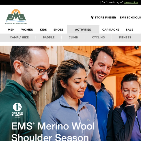 EMS Merino Wool for Shoulder Season