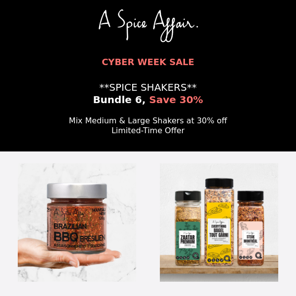 UP TO 60% OFF🌶️ Cyber Week Sale