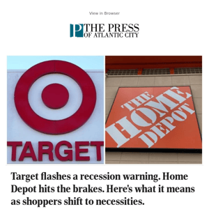 Target flashes a recession warning. Home Depot hits the brakes. Here's what it means as shoppers shift to necessities.