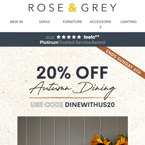 20% off Autumn Dining 🍂🍽