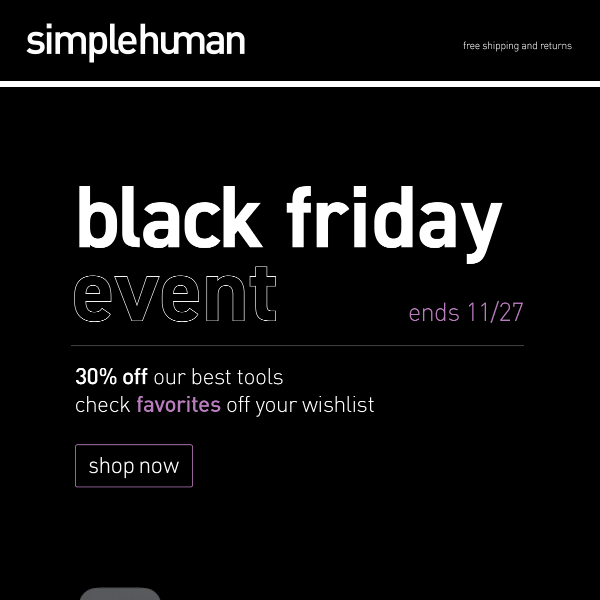 Our Black Friday event ends soon!