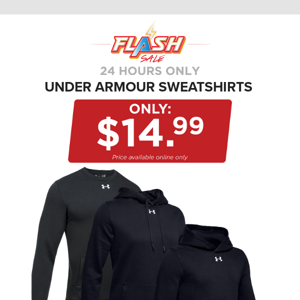 🔥  24 HOURS ONLY | UNDER ARMOUR SWEATSHIRTS | FLASH SALE