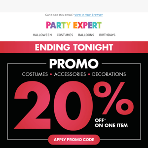 🎃 Ending tonight - Get 20% off