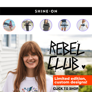 REBEL CLUB has landed 🔥 Limited edition designs!