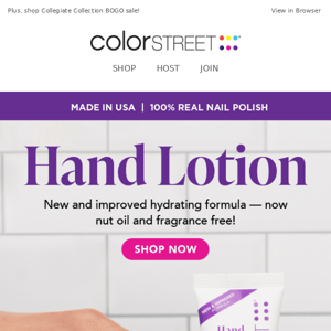 You'll love our new & improved Hand Lotion!