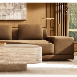 The Cortona Sofa & Italian Travertine Collections. An Exploration of Line & Form.