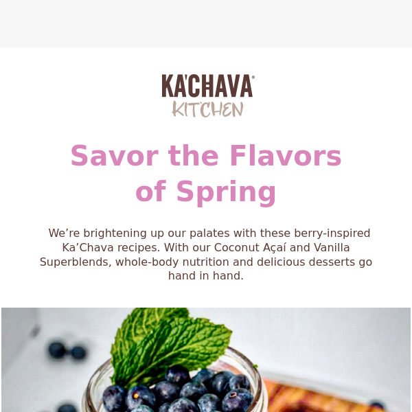 Berry-licious Ka’Chava recipes 🫐