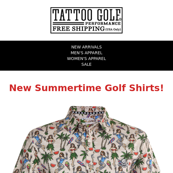☠️New Summertime Cool-Stretch Golf Shirts ☠️