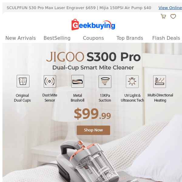 🇺🇲US Deals  JIGOO P300 11 in 1 🐶Pet Grooming Vacuum $39.99