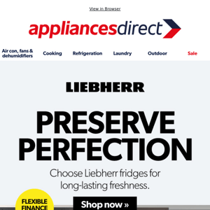 Long-lasting freshness with Liebherr fridges