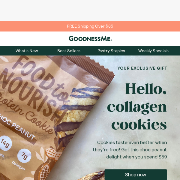 Free Collagen Choc Cookies