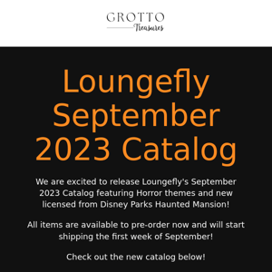 Loungefly's September Catalog is now available for Pre-order!