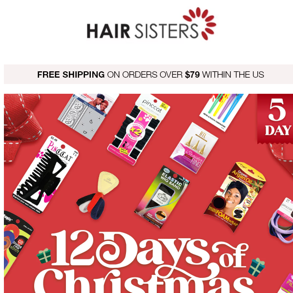 🎄12 DAYS OF CHRISTMAS|DAY 5. Hair Accessories Sale