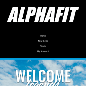 Alphafit Welcome to the AlphaFit Community!