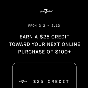 Ends Soon: $25 Credit