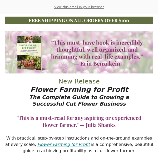 NEW RELEASE! Flower Farming for Profit