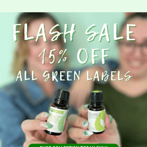 FLASH SALE: 15% OFF on St. Paddy’s! 🍀