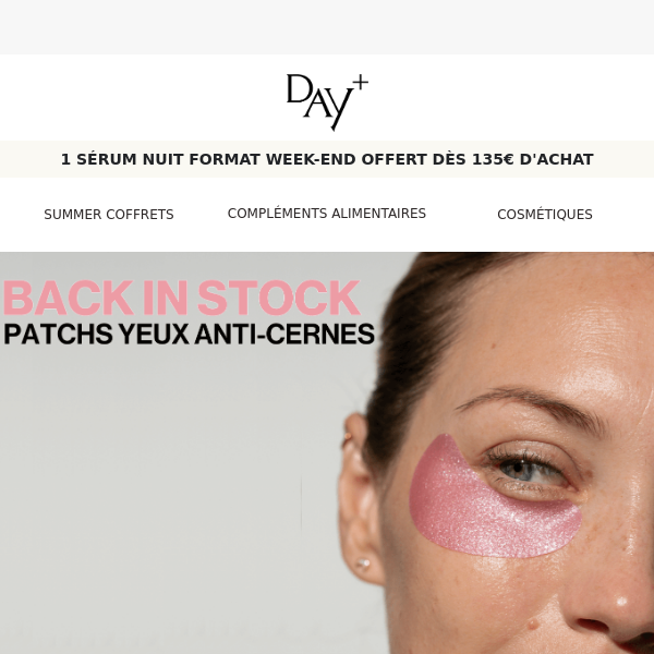 BACK IN STOCK : Patchs Yeux Anti-cernes ! 💕