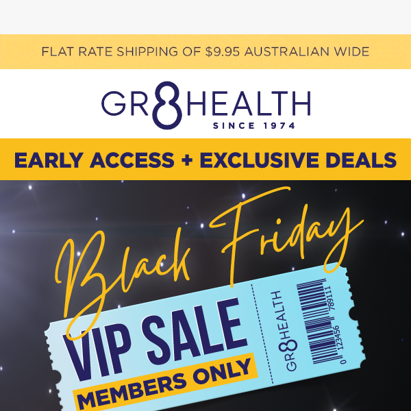 Black Friday Early Access - VIP CODE INSIDE📣