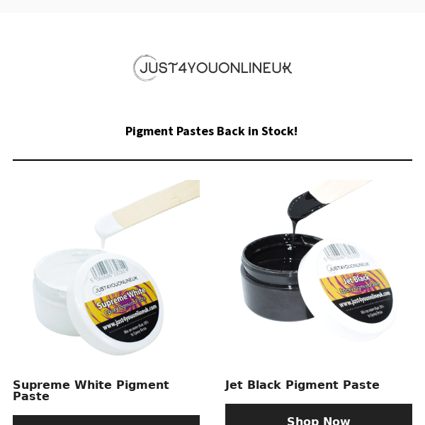 Pigment Pastes Back in Stock! 🙌
