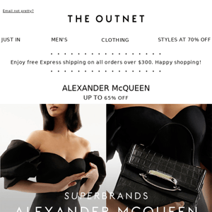 Make an impact in Alexander McQueen's luxury pieces