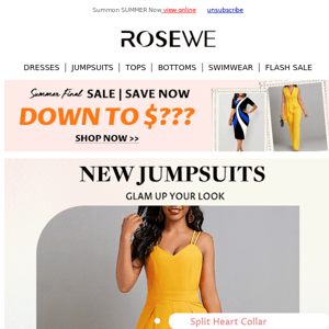 Glam Up Your Look: NEW JUMPSUITS & DRESSES!