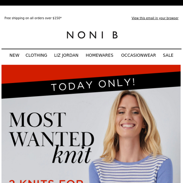 NOW $30* Our Most Wanted Knitwear | 1 Day Only!