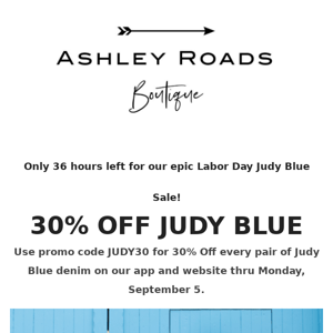 30% OFF JUDY BLUE ends tomorrow! ✨