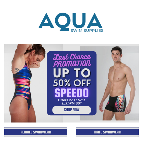 🔊 Up To 50% OFF SPEEDO 😋 Last Opportunity to Grab 🏃🏃
