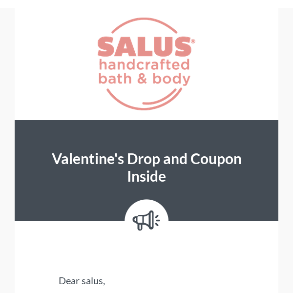 Valentine's Drop and Coupon Inside