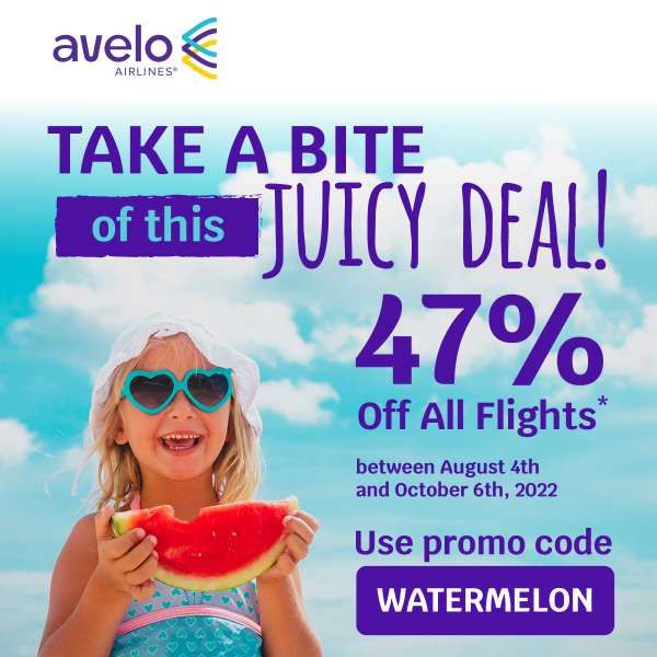 🎉 For you 47 off your next flight! Avelo Airlines