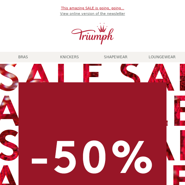 Almost Gone… UP TO 50% OFF