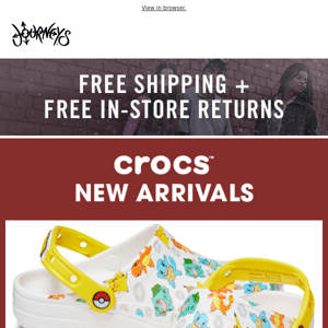 Crocs featuring Pikachu & friends