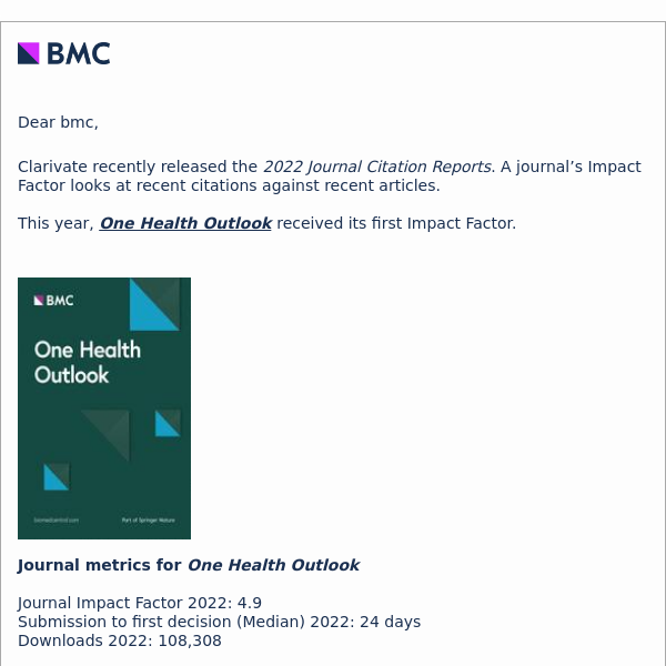 Journal metrics: The first Impact Factor