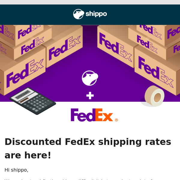 New FedEx shipping label discounts!