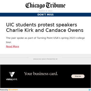 UIC students protest conservative speakers