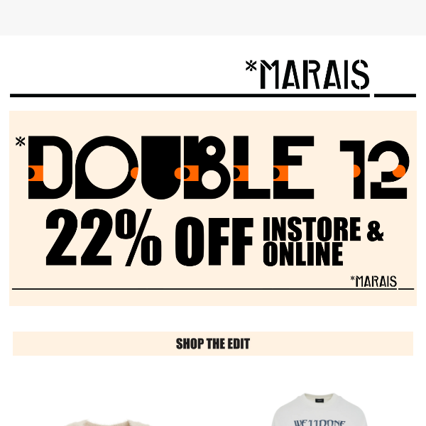 LAST DAY: Double 12 - Extra 22% Off