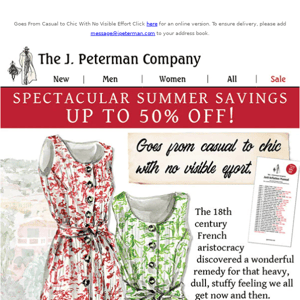 Spectacular Summer Savings up to 50% Off!