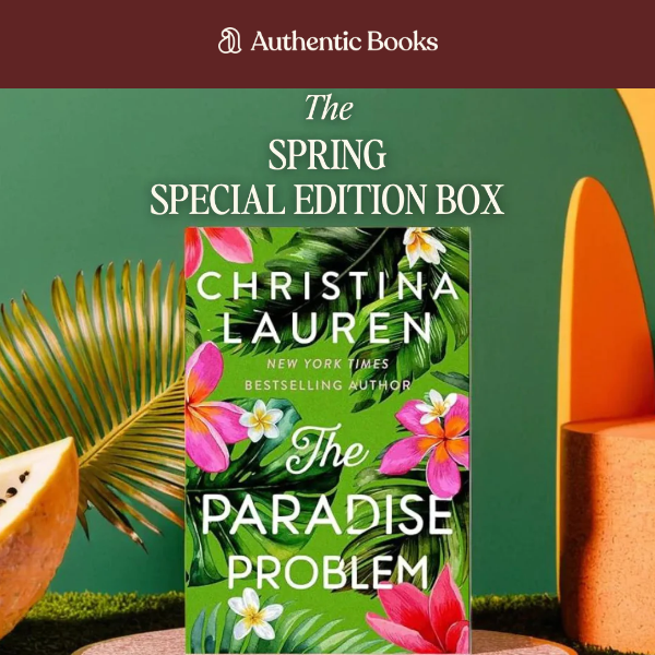 Authentic Books Here! Our Spring Special Edition box