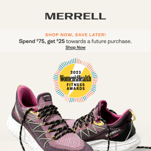 Voted Best Gym-to-Trail Shoe by Women's Health Magazine