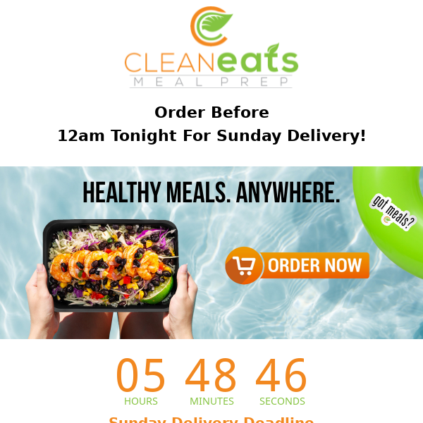 Start 2022 Eating Clean And Delicious Meals 😍 Order Today Before 12AM For Sunday Delivery ⏰