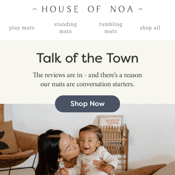 House of Noa High Chair Mat - Penny Tile